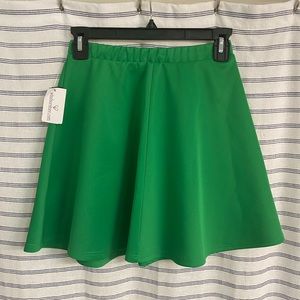 Kelly Green Circle Skater Skirt